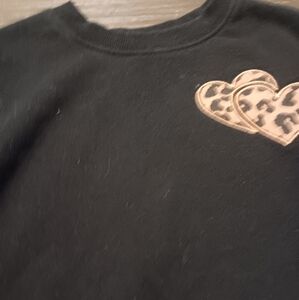 Black Leopart Mini Dress Long Sleeve